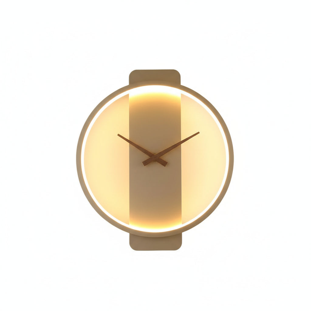Horloge Murale LED Design Nordique – Éclairage Ambiant & Style Luxe – Luminoréa