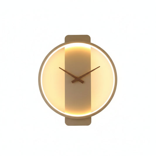Horloge Murale LED Design Nordique – Éclairage Ambiant & Style Luxe – Luminoréa