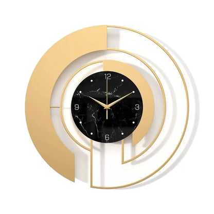 Horloge Murale Design Nordique en Métal Grand Format – Silencieuse, Luxe & Élégante pour Salon ou Hôtel – Luxious
