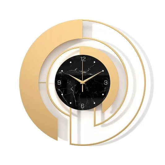 Horloge Murale Design Nordique en Métal Grand Format – Silencieuse, Luxe & Élégante pour Salon ou Hôtel – Luxious