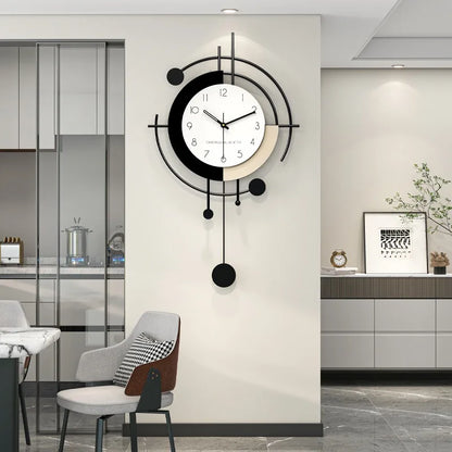 Pendule Murale Moderne Métal Design – Rezda