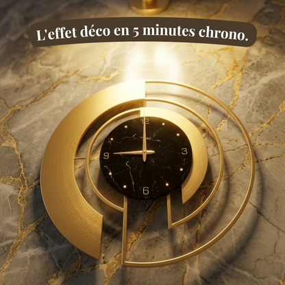 Horloge Murale Design Nordique en Métal Grand Format – Silencieuse, Luxe & Élégante pour Salon ou Hôtel – Luxious